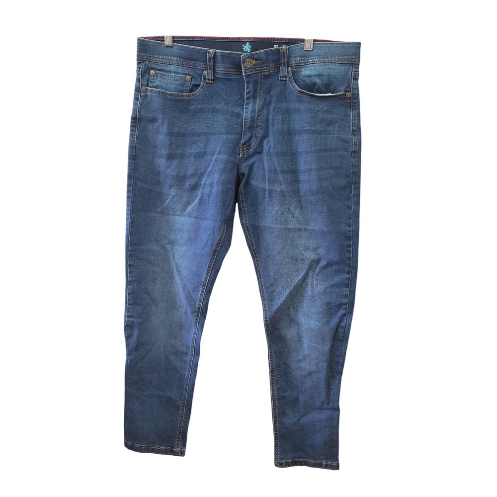 Nat Nast Luxury‎ Originals Denim Jeans Mens W36 L30 Relaxed Blue Cotton Blend - Picture 2 of 9